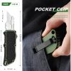 Aluminum Retractable Multi-Purpose Knife, Includes 5 SpareBlades -Quick Replacement, EDC Tool Pocket Knife